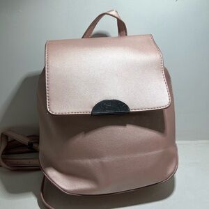 Rose gold mini backpack